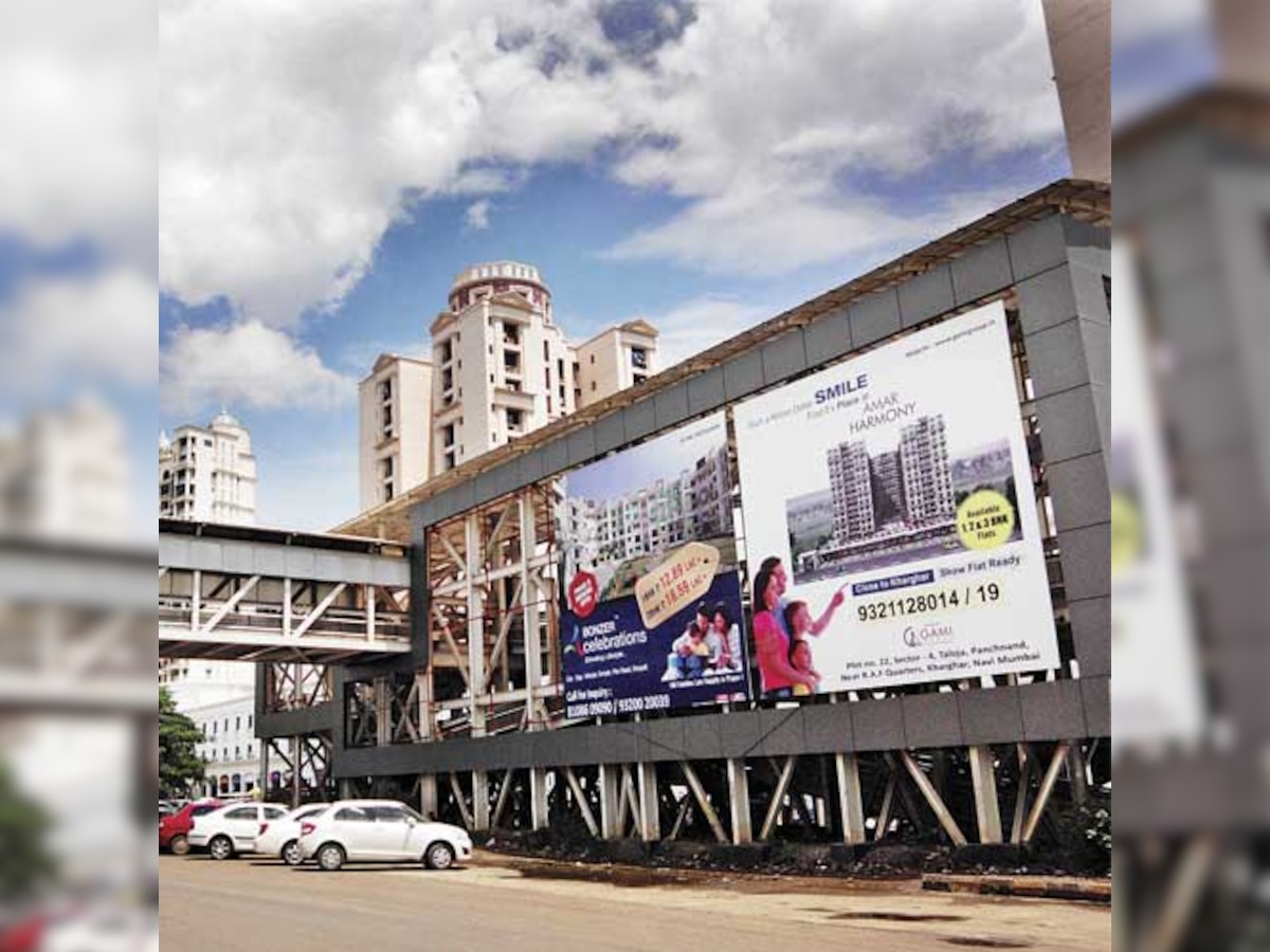 Rs 36-crore Kharghar skywalk reduced to a advertising site