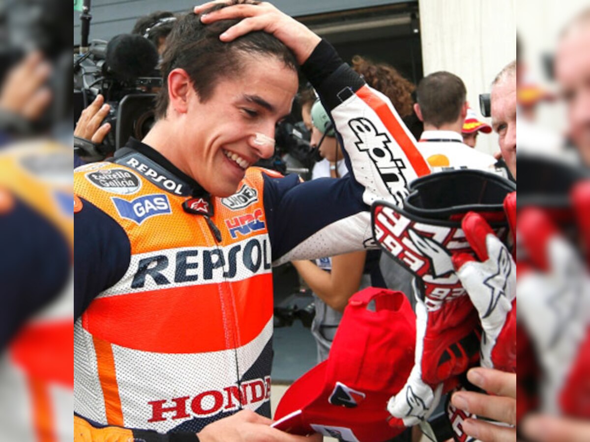 Marc Marquez wins in Aragon MotoGP as Dani Pedrosa crashes out