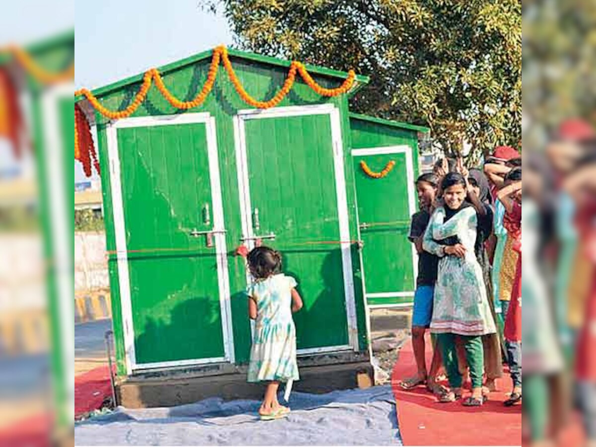 In a first, Bandra slum gets bio-toilets