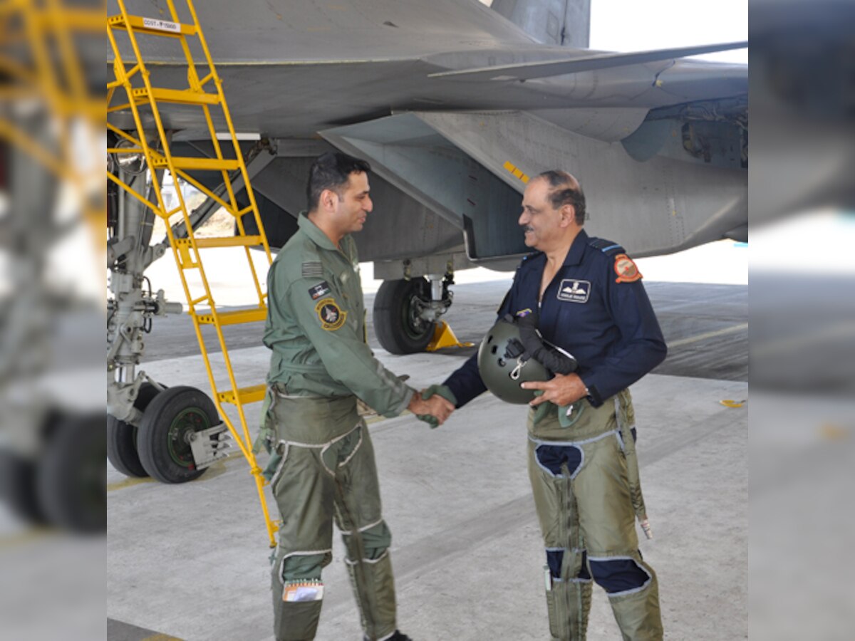 Air Chief Marshal NAK Browne flies his last sortie at the Pune station he once commanded