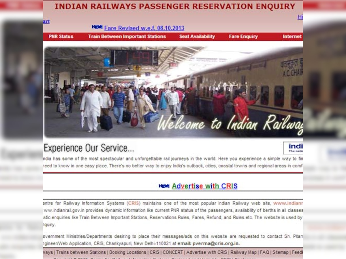 Indian Railways Passenger Reservation System to be shut for maintenance on Sunday-Monday night for 8 hours