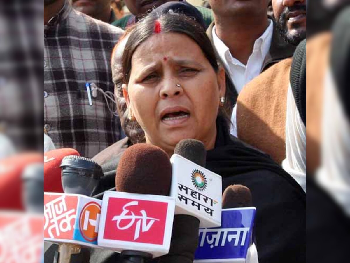 Janata Dal (United) -Bhartiya Janata Party split not real: Rabri Devi