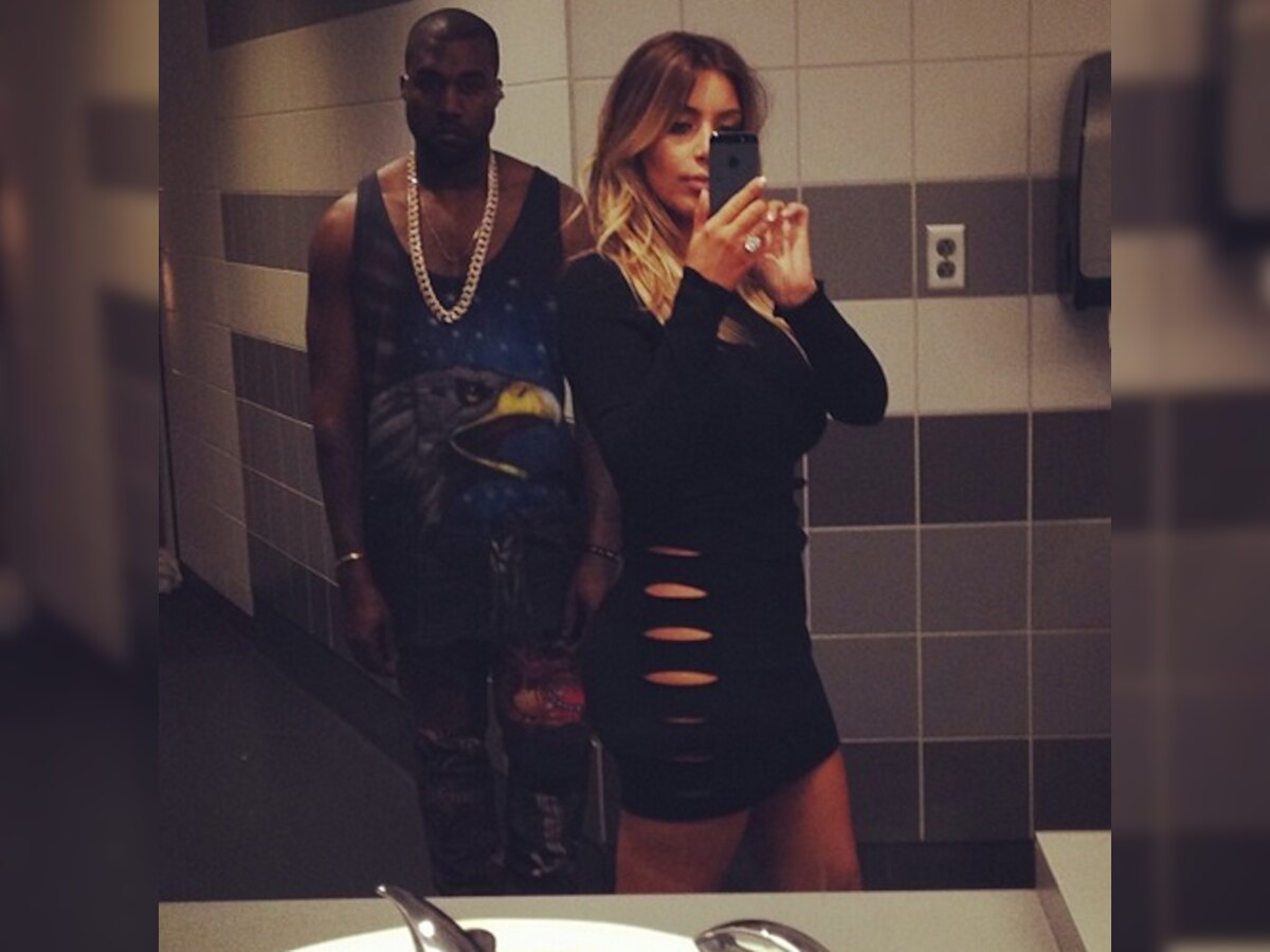 Kim Kardashian ditches underwear in bathroom selfie with Kanye West