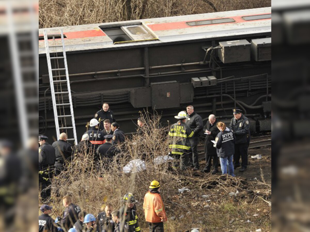 New York train derails, four dead, 63 injured - transit officials