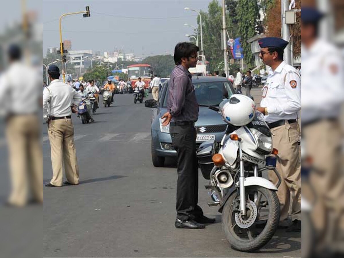 Mumbai's traffic police are also often on the receiving end