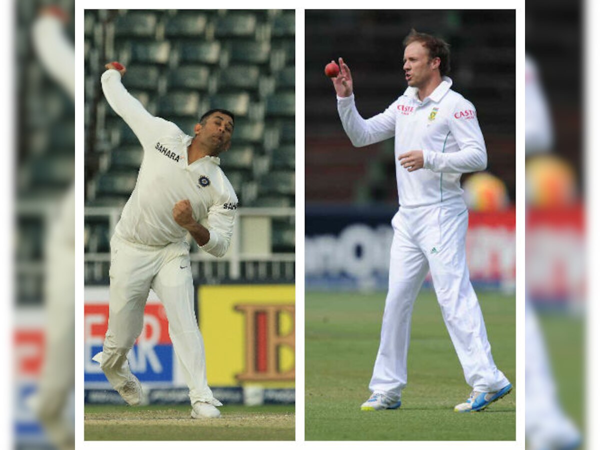 MS Dhoni and AB de Villiers make it a first in Tests as both keepers bowl in India-South Africa match