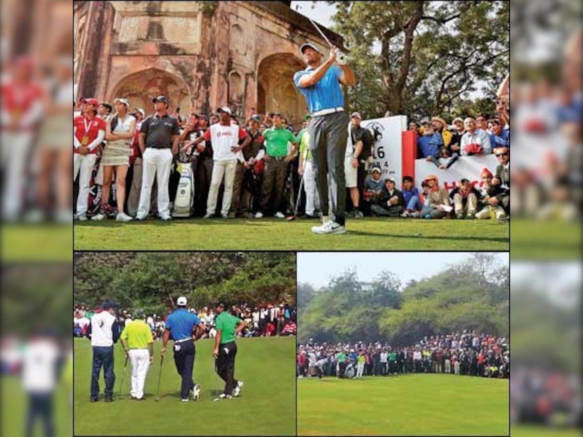 World No. 1 golfer Tiger Woods takes capital by storm in his first-ever visit to India; conquers DGC