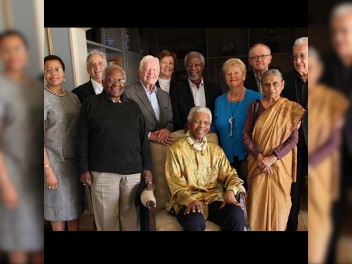 Jimmy Carter, Desmond TuTu, Kofi Annan and other 'Global Elders' pay tribute to founder peace maker Nelson Mandela