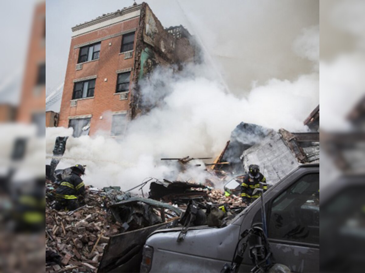 New York building explodes and collapses, 2 dead, 16 injured