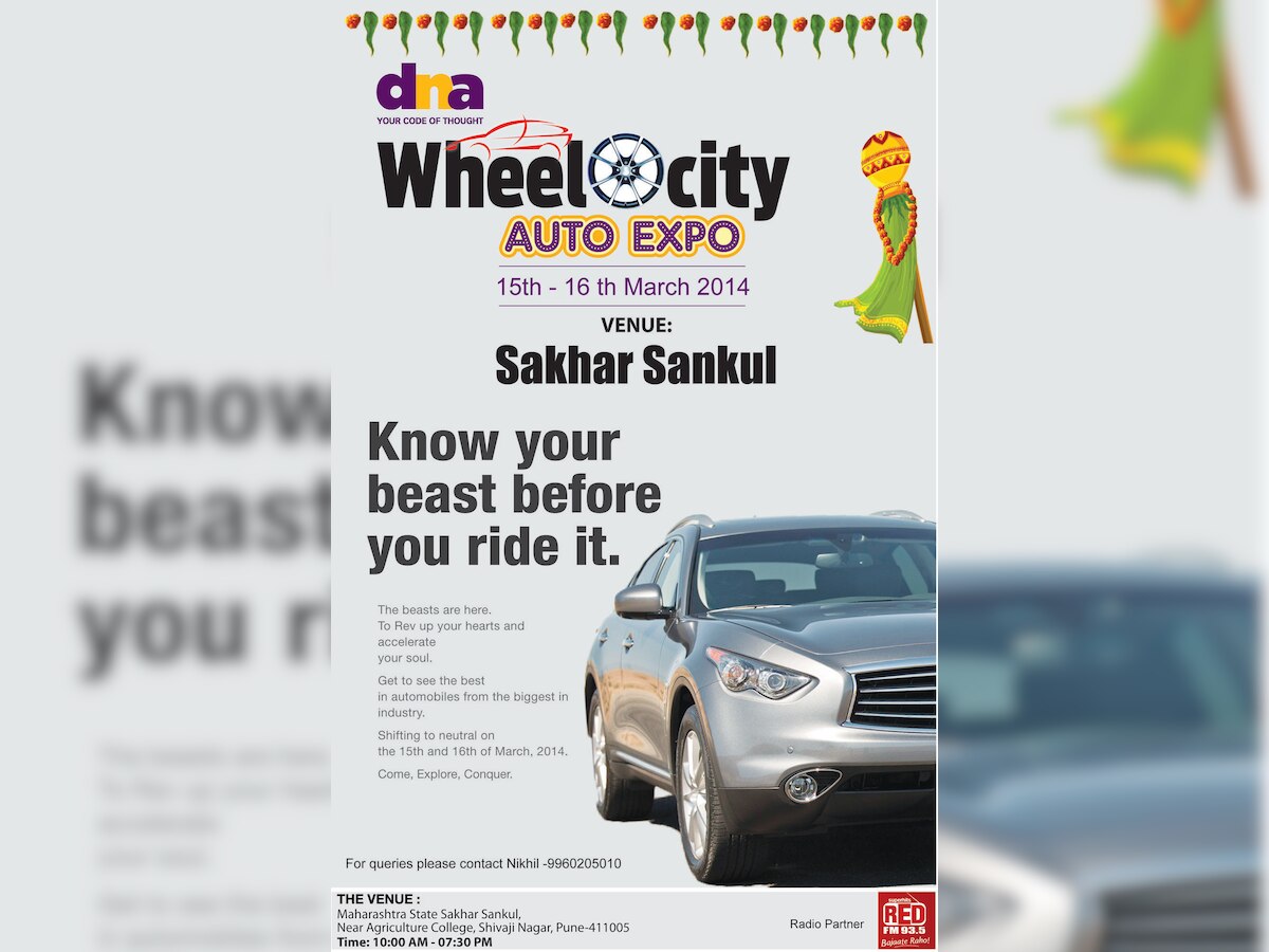Mad about wheels? dna auto expo is in Pune this weekend