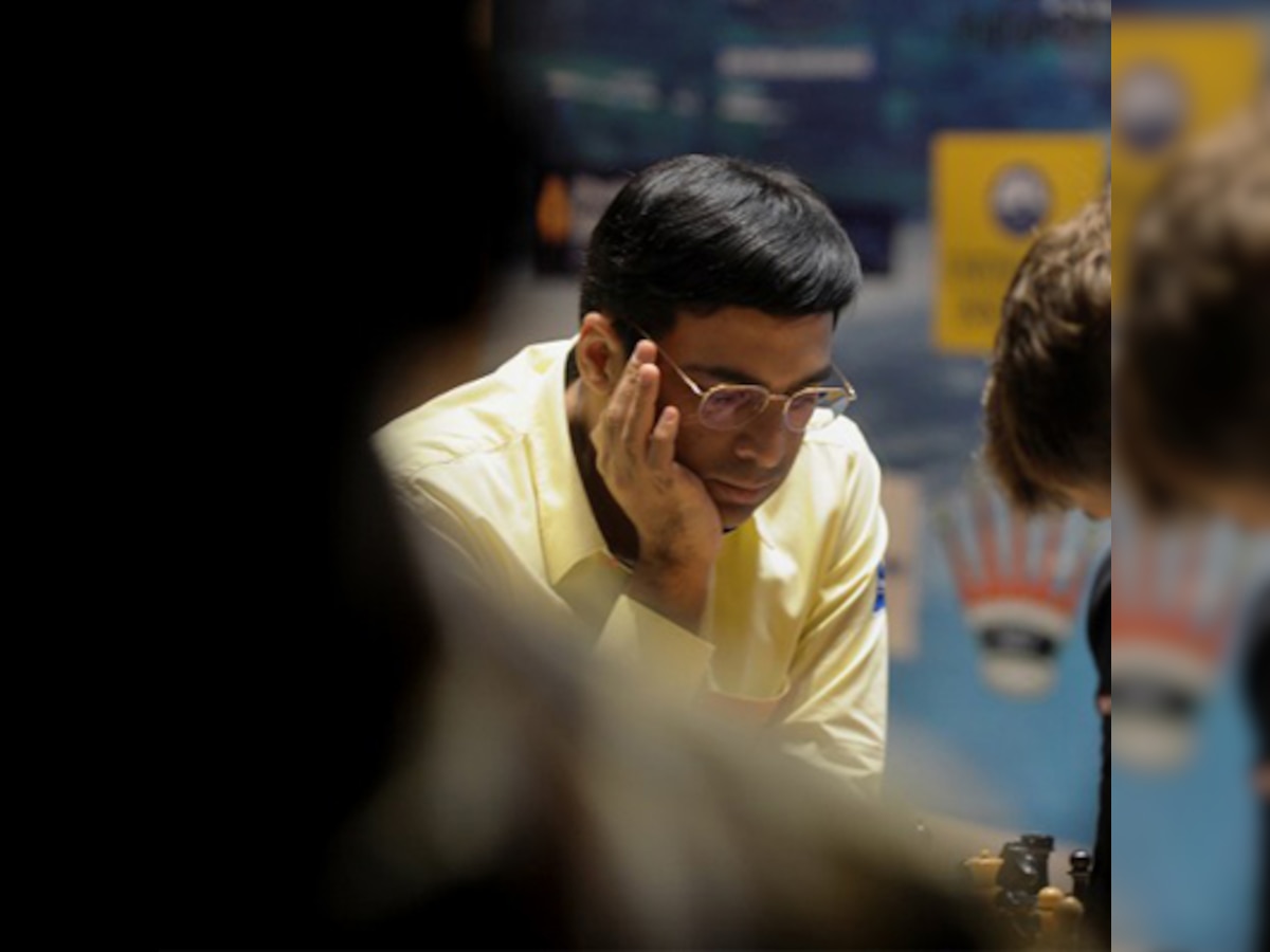 Viswanathan Anand​ draws but stays in front with sole lead