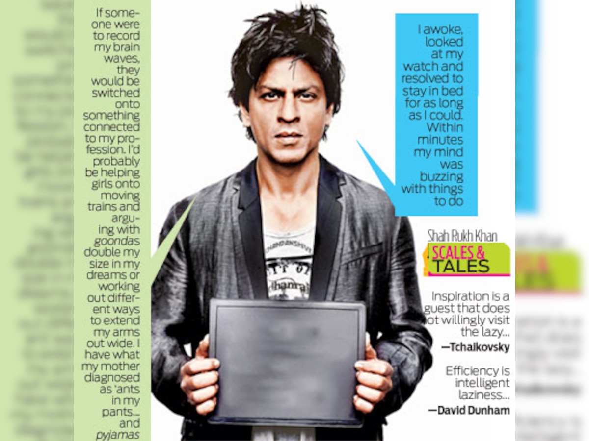 For Pisceans, laziness kills creativity, writes Shah Rukh Khan