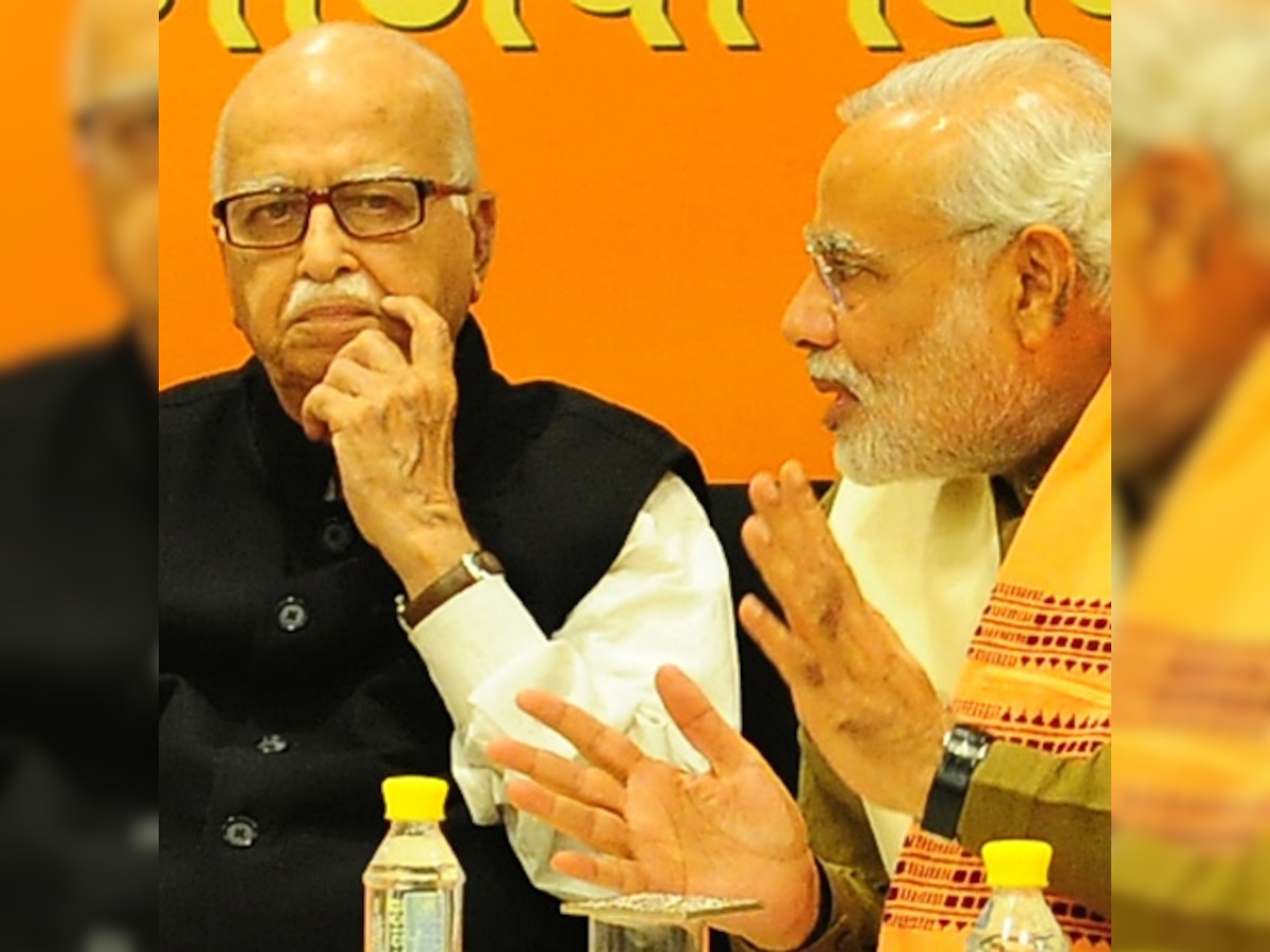 Narendra Modi meets LK Advani over Lok Sabha seat