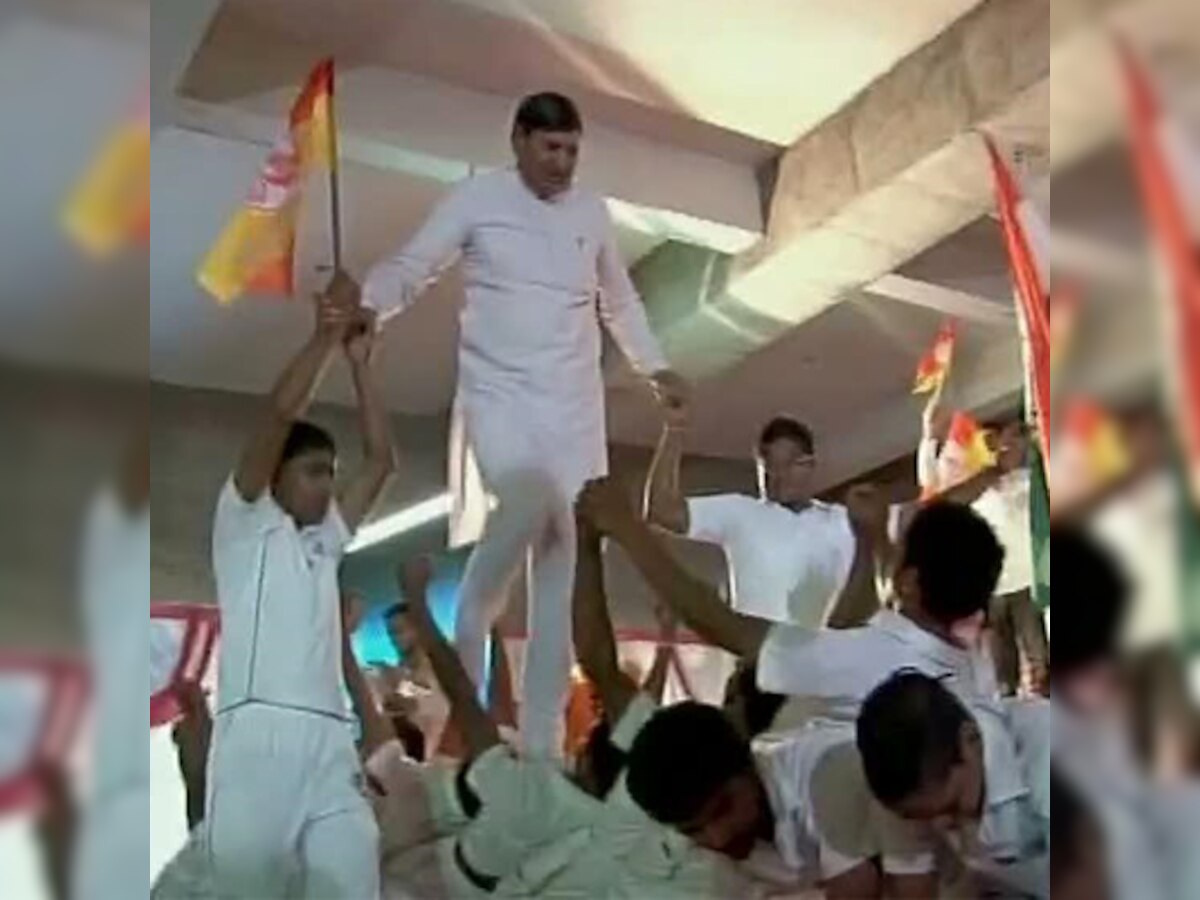 Video of BJP candidate from Narendra Modi's Gujarat walking over children goes viral online