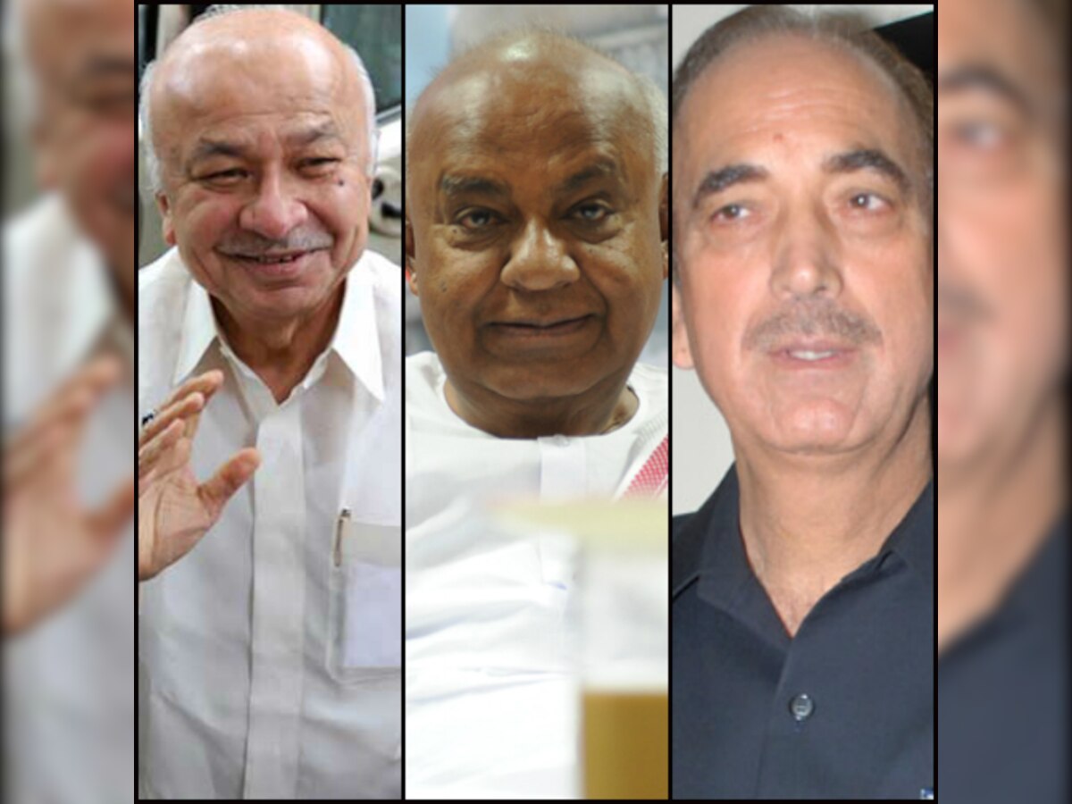 Nominations filed by Sushilkumar Shinde, Ghulam Nabi Azad, HD Deve Gowda