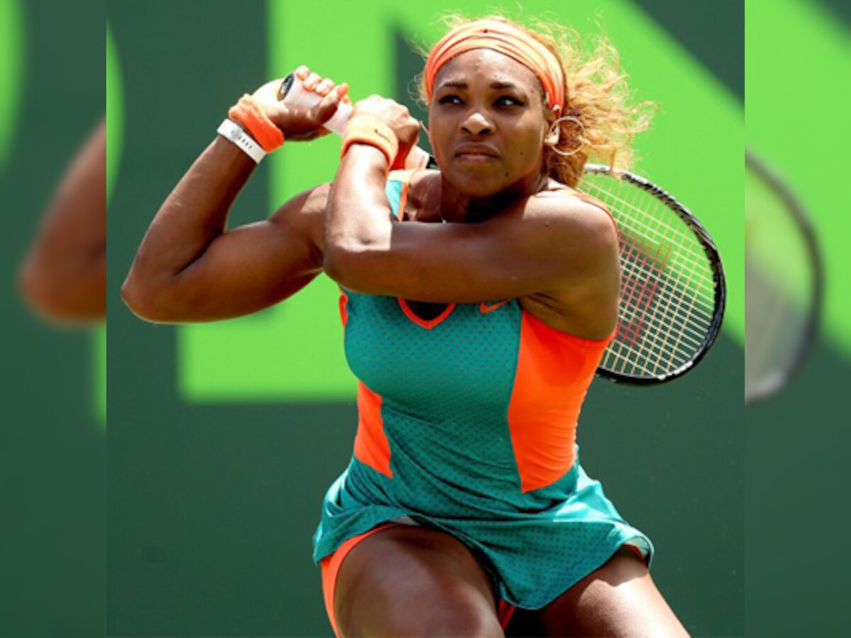 Serena Williams overpowers Maria Sharapova for 15th straight time to reach Sony Open finals