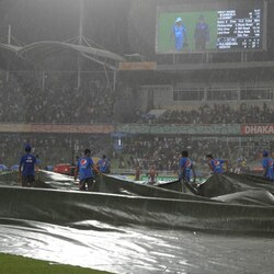 LIVE: World Twenty20: Rain interrupts Sri Lanka-West Indies semifinal with Lanka on top