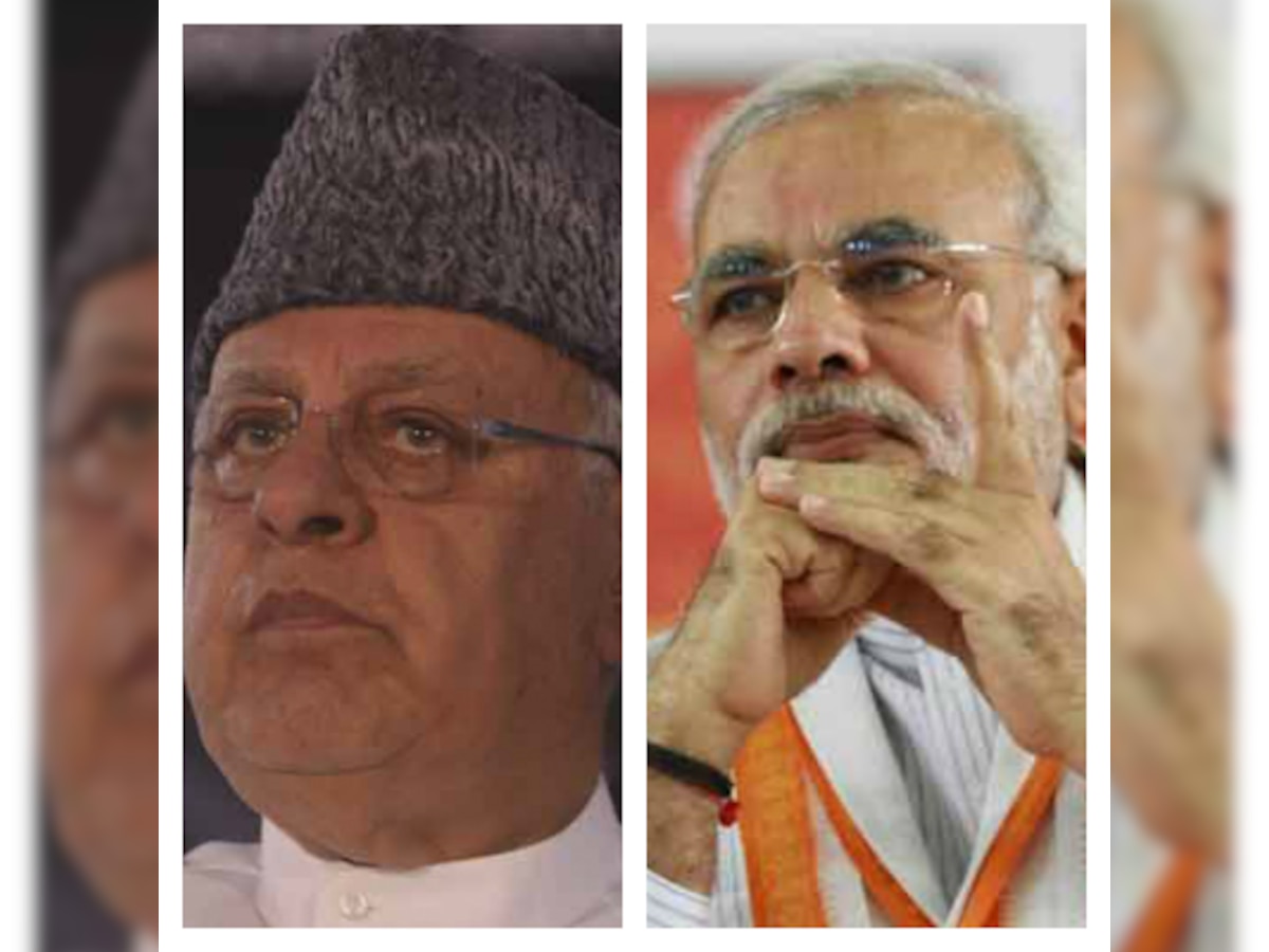 Farooq Abdullah and his family has communalised the atmosphere in Kashmir and removed Kashmiri Pandits from the valley: Narendra Modi