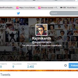 Rajinikanth Twitter debut trends across social media