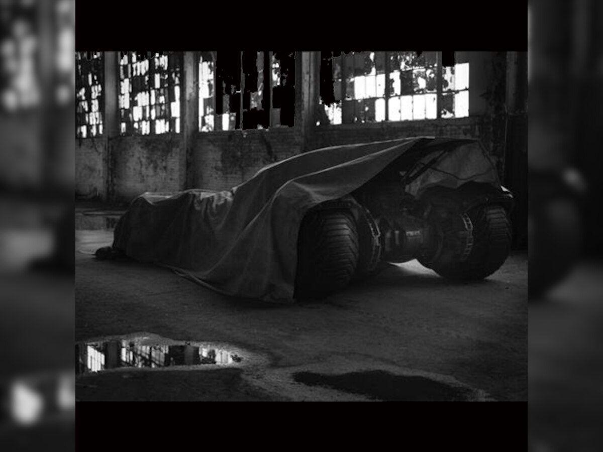 First look at the Batmobile from Zack Snyder's 'Batman Vs Superman'