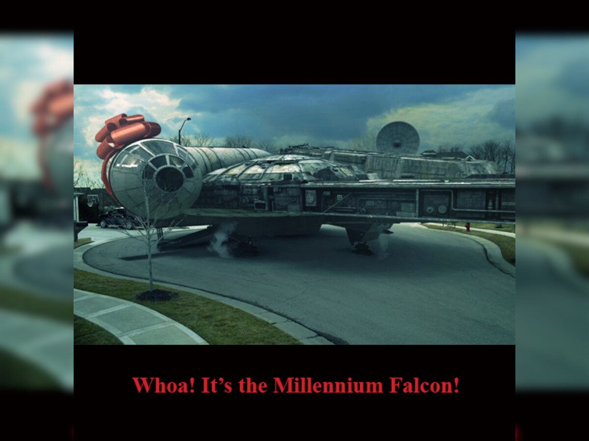 Wife gets her husband the Star Wars Millennium Falcon as anniversary gift