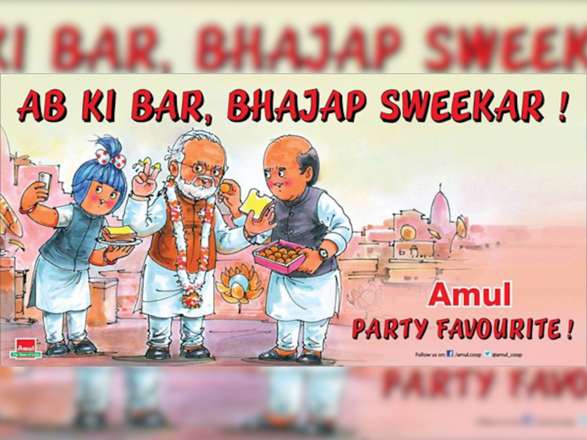 Amul's new poster celebrates Narendra Modi's big win in the Lok Sabha elections