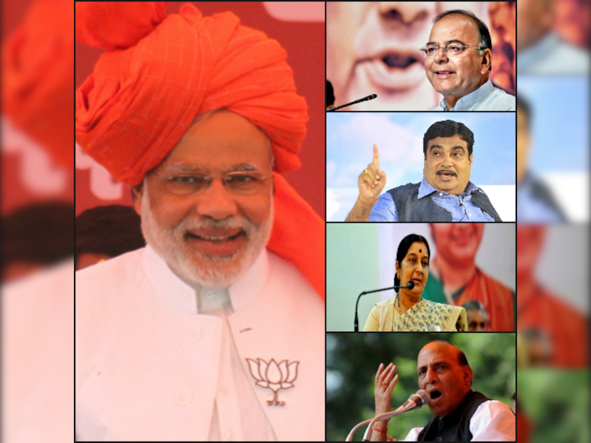 Sushma Swaraj, Arun Jaitley, Uma Bharti and Rajnath Singh sworn into the new cabinet