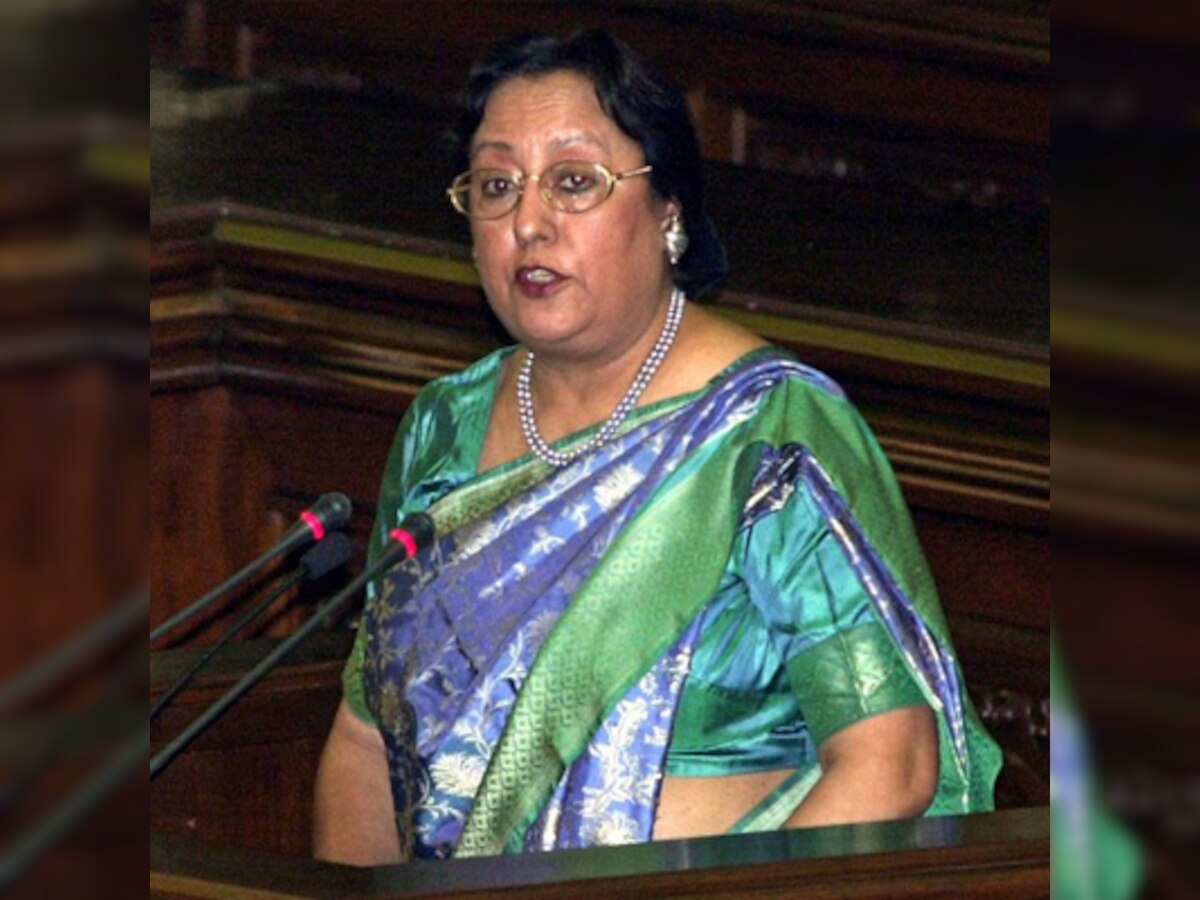 Najma Heptullah , the lone Muslim face in Narendra Modi Cabinet