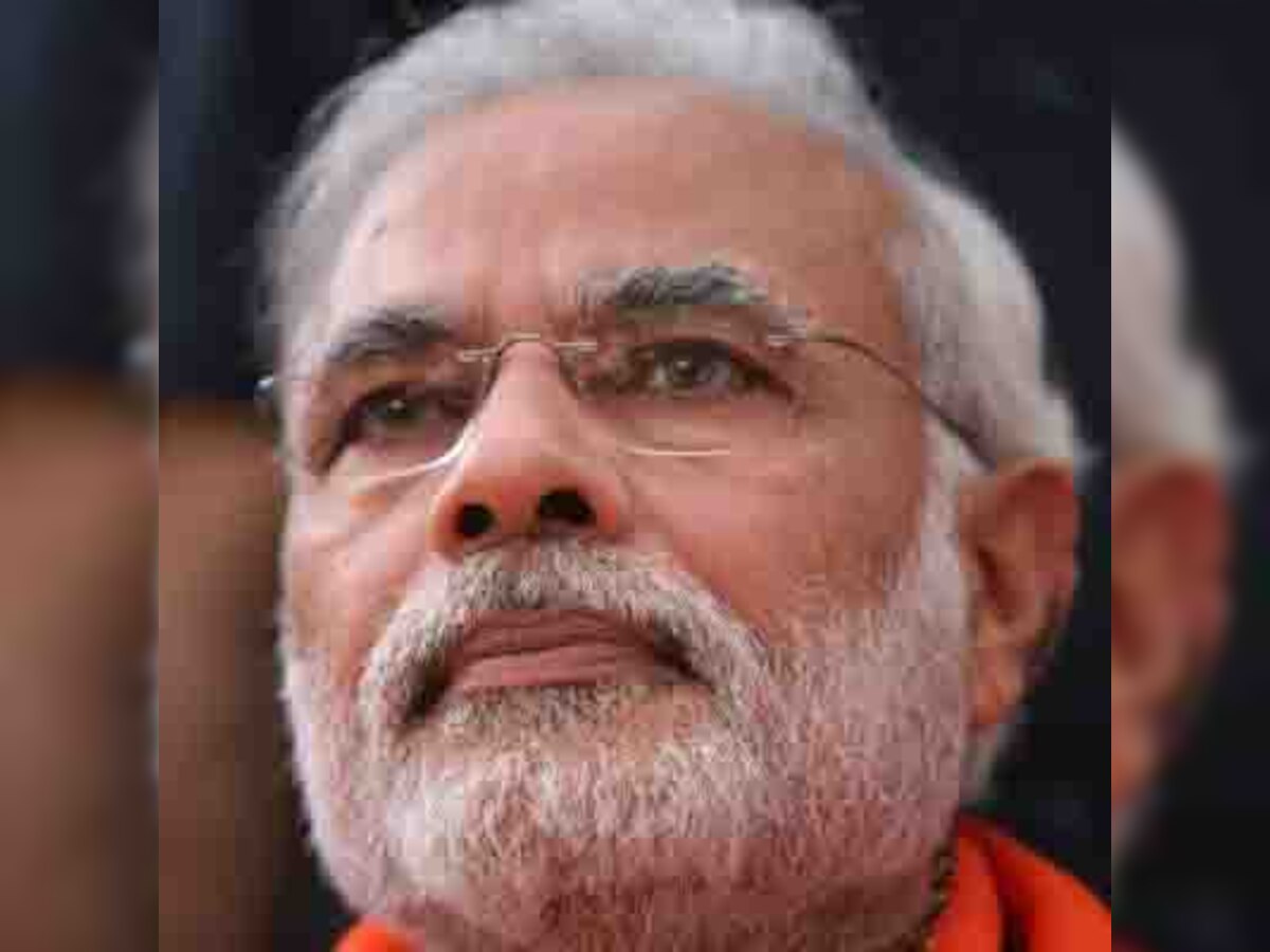 Prime Minister Narendra Modi takes a round in the Prime Minister's Office