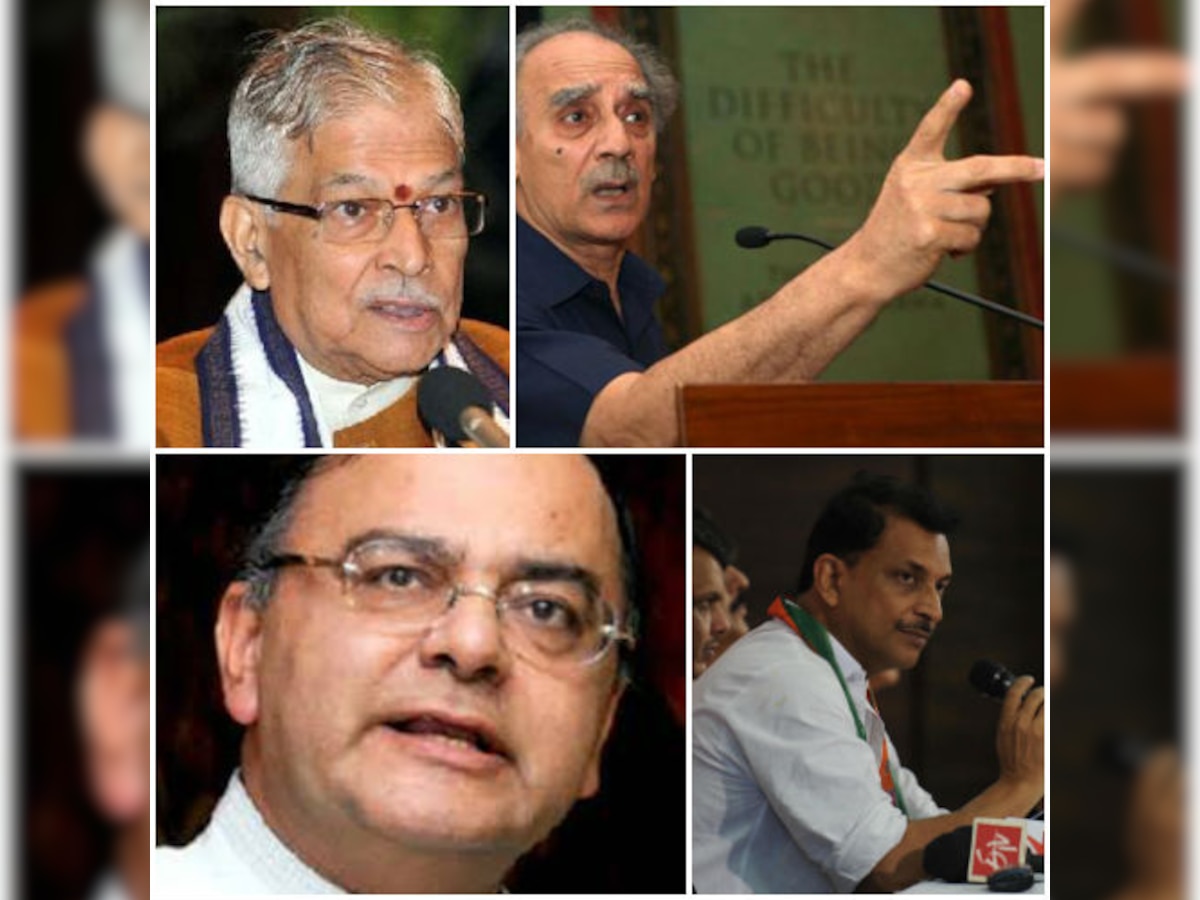 Arun Shourie, Rajiv Pratap Rudy, SS Ahluwalia among hopefuls for Narendra Modi's expanded Cabinet