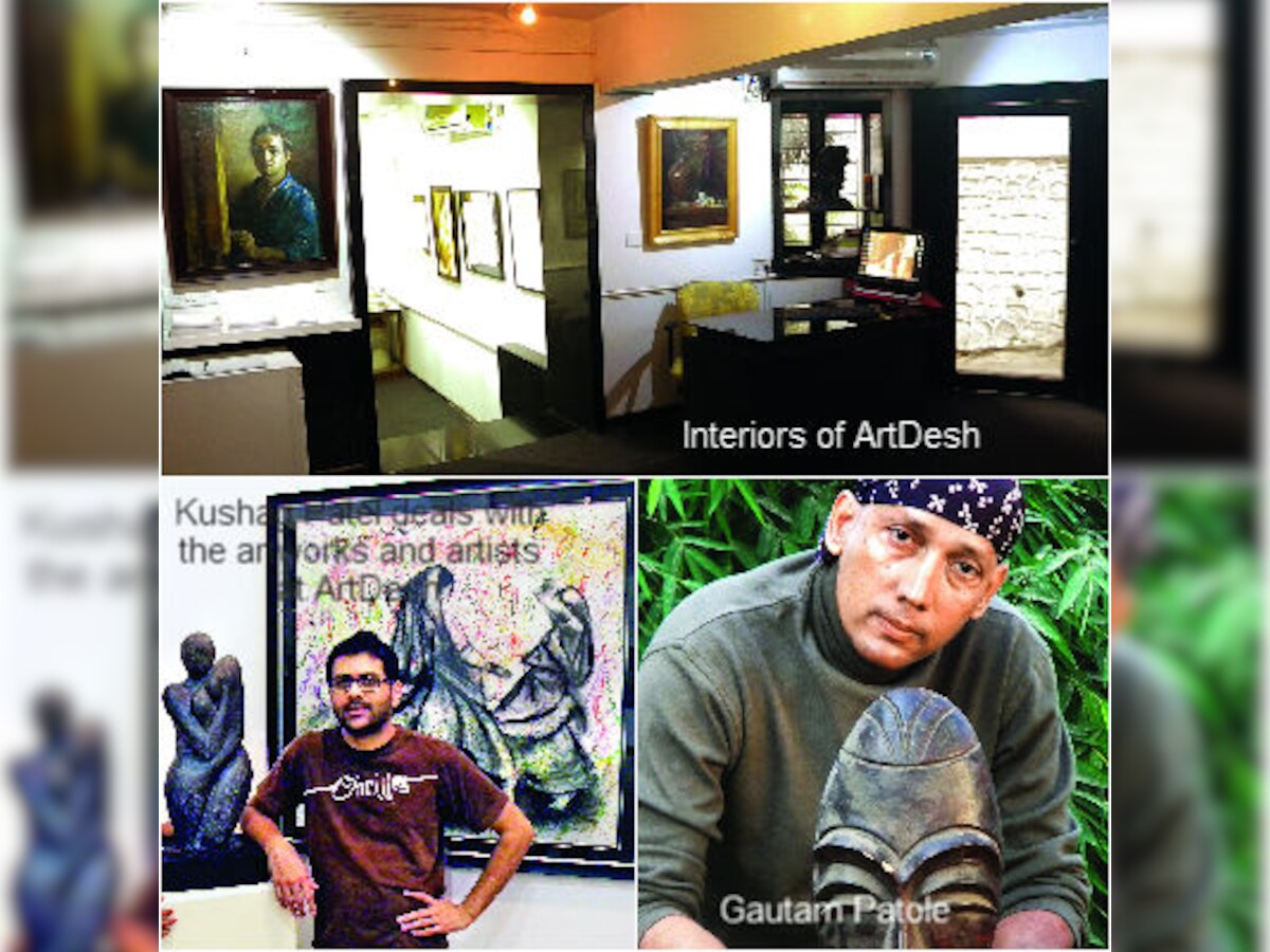 Walking in on art
