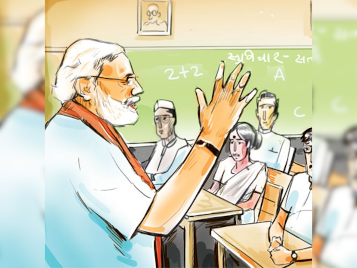 'Don't touch my feet' says Narendra Modi to BJP MPs