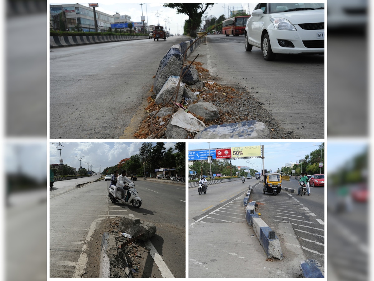 Who will repair these accident spots in Pune and Pimpri Chincwad? 