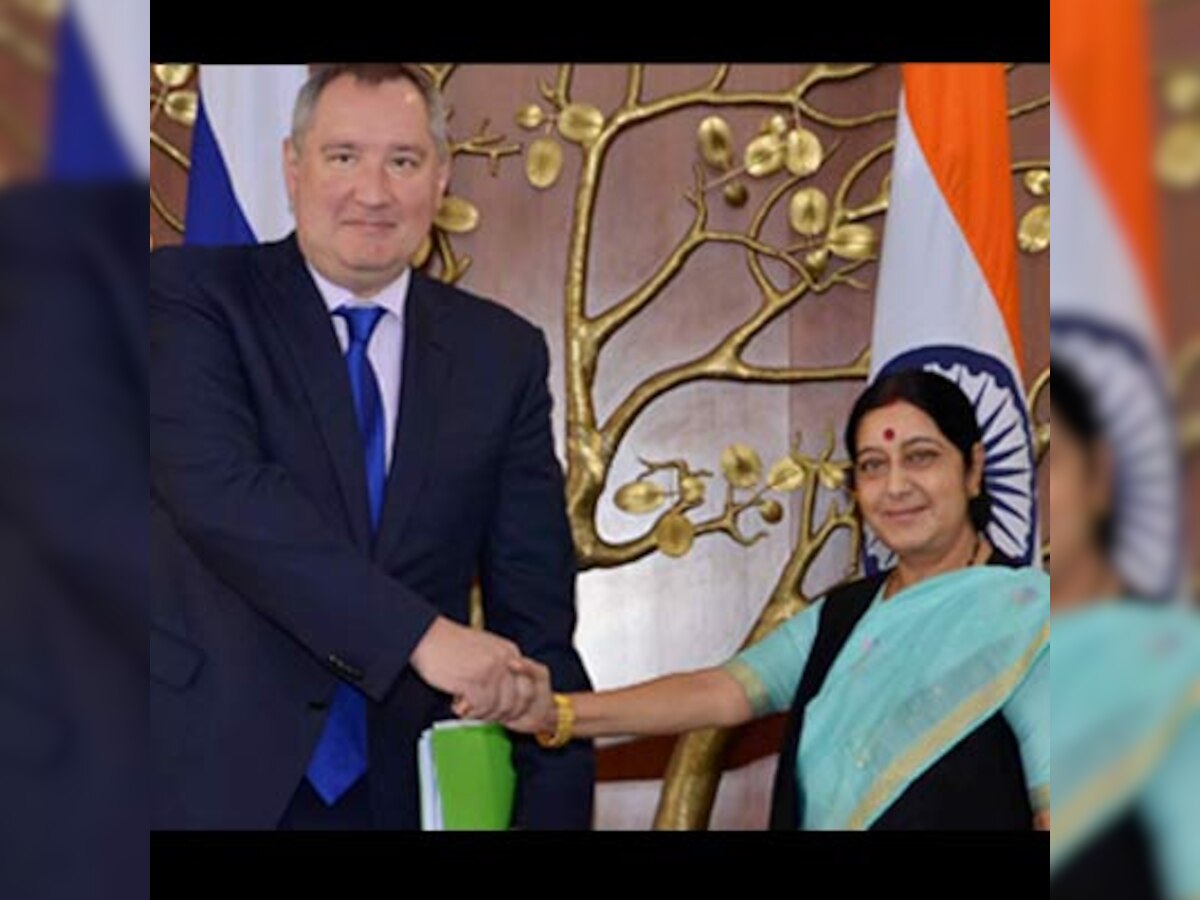 Sushma Swaraj meets Russian Deputy PM Dmitry O Rogozin
