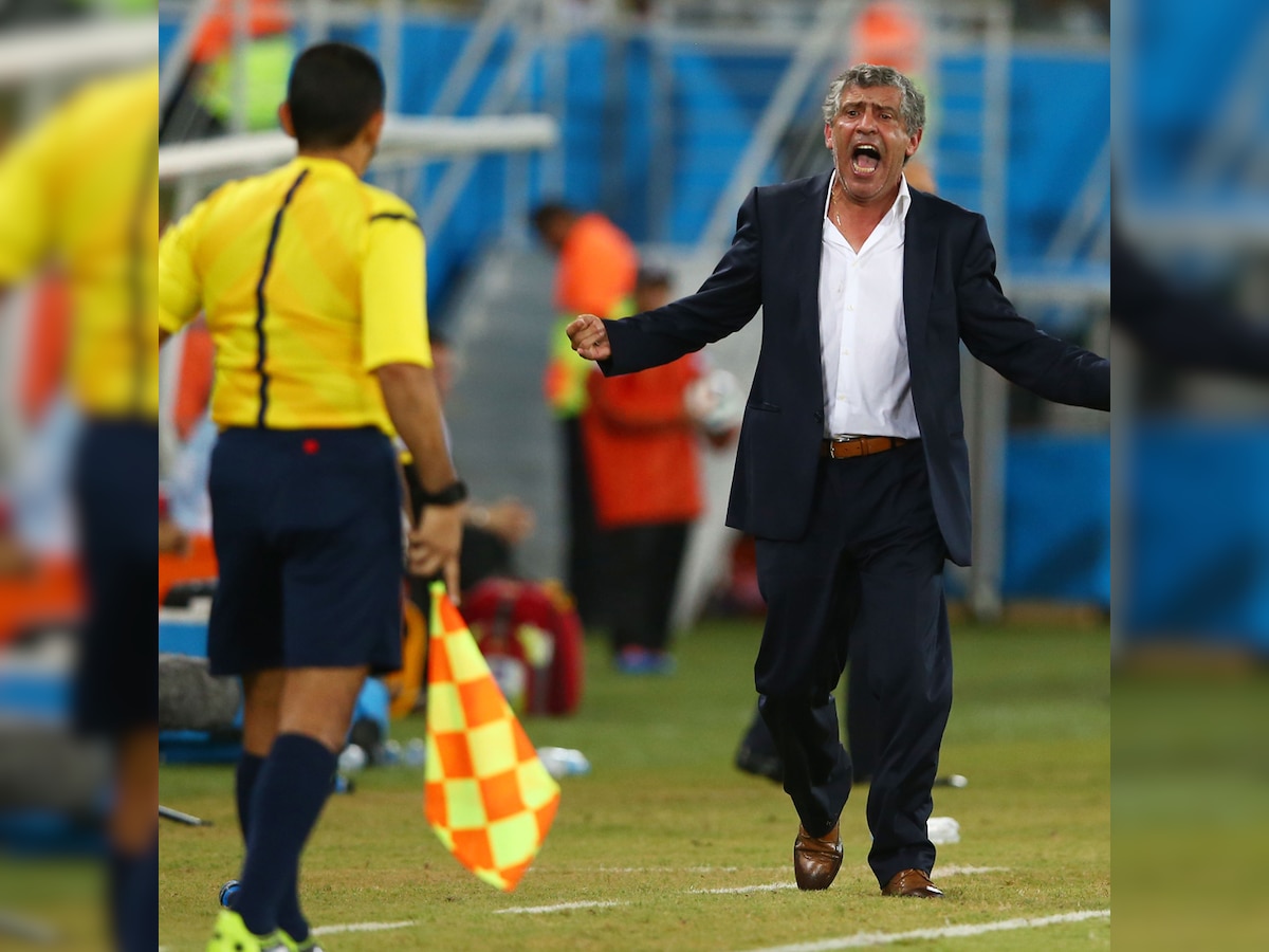 FIFA World Cup 2014: Greece coach Fernando Santos blames skipper Kostas Katsouranis' red card for draw against Japan