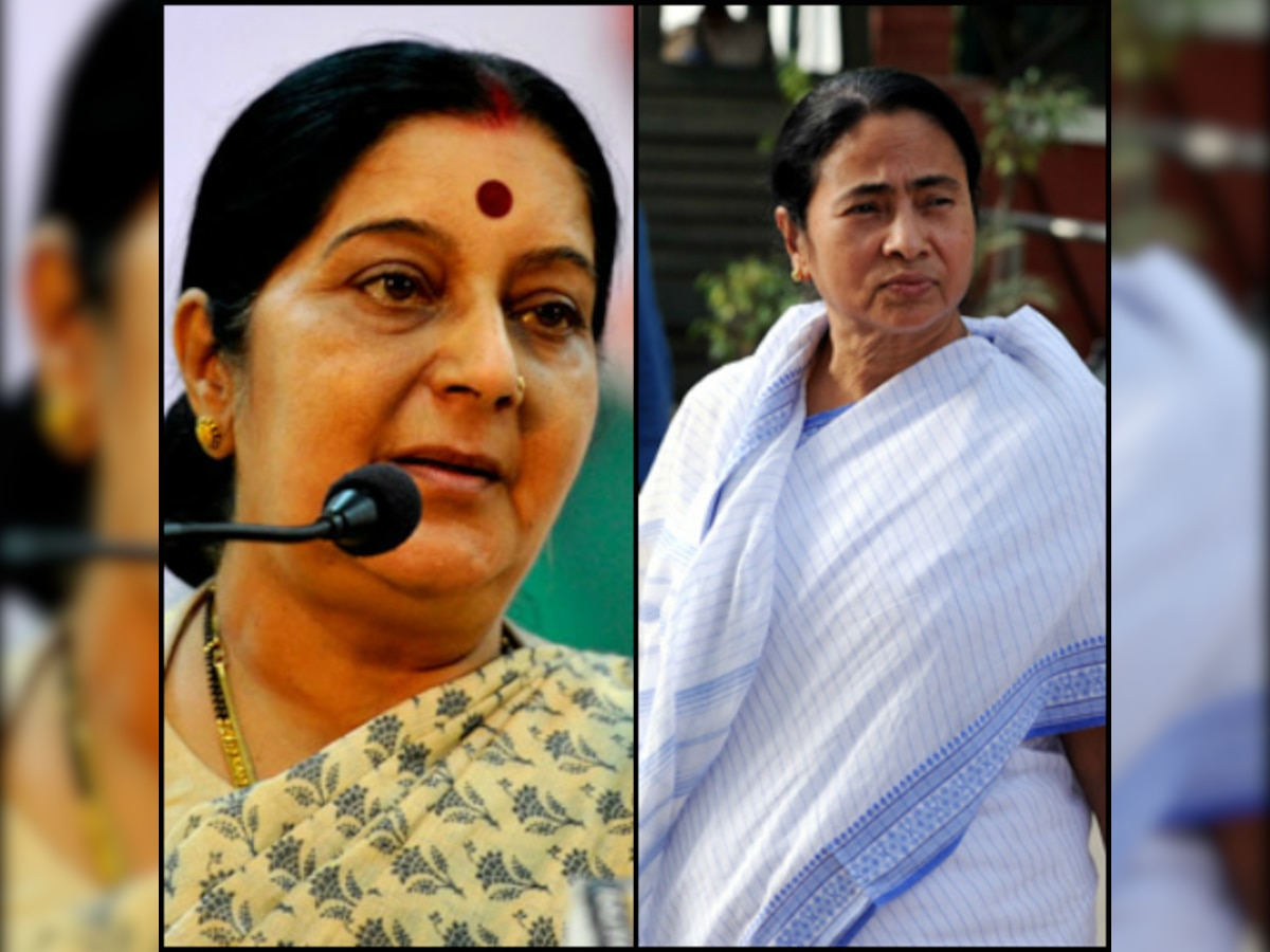 Sushma Swaraj speaks to Mamata Banerjee ahead of Bangladesh visit 