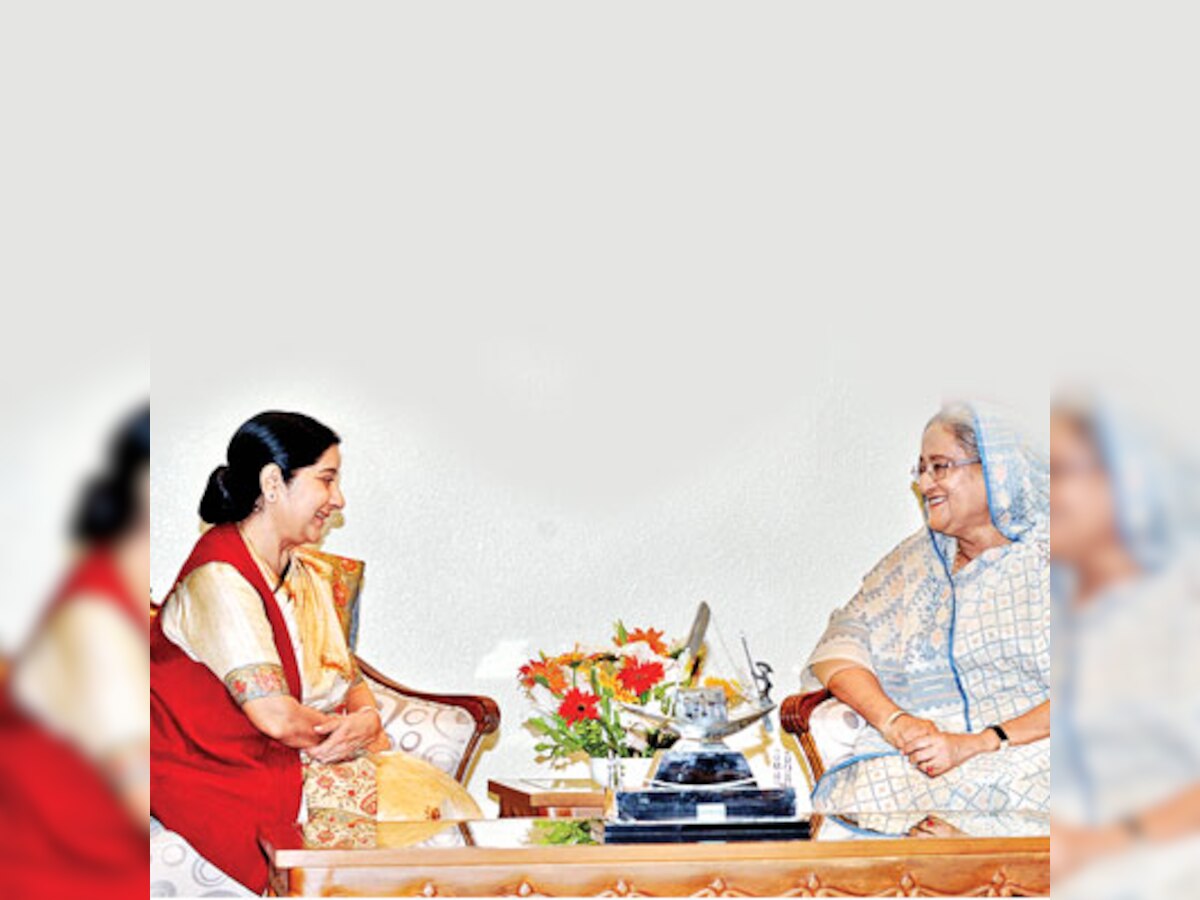 Sushma Swaraj returns home after extremely satisfying Bangladesh visit