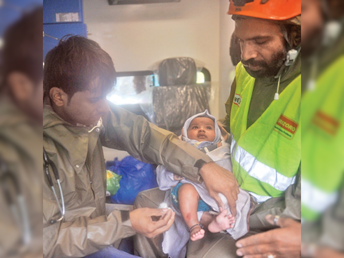 3-month-old child, mother rescued from Pune landslide debris