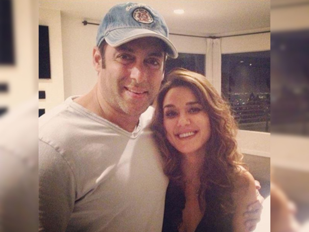 Salman Khan bonds with good friend Preity Zinta in Los Angeles