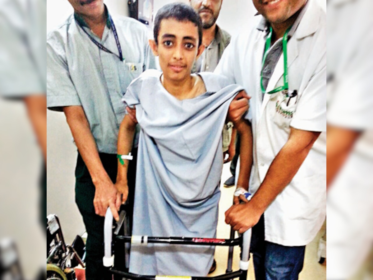 Surgery enables Yemeni youth to walk for first time in nine years