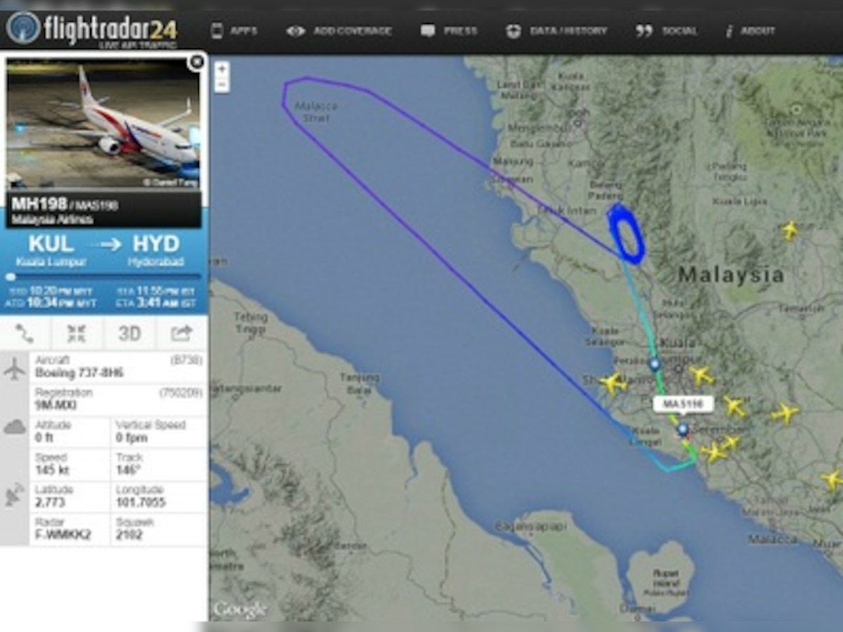 Malaysia Airlines Flight MH198 enroute Hyderabad makes emergency landing at Kuala Lumpur