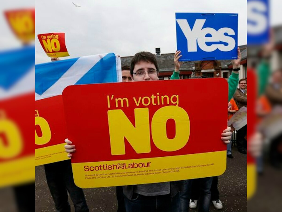 Rivals bid for votes in 'knife-edge' Scotland referendum