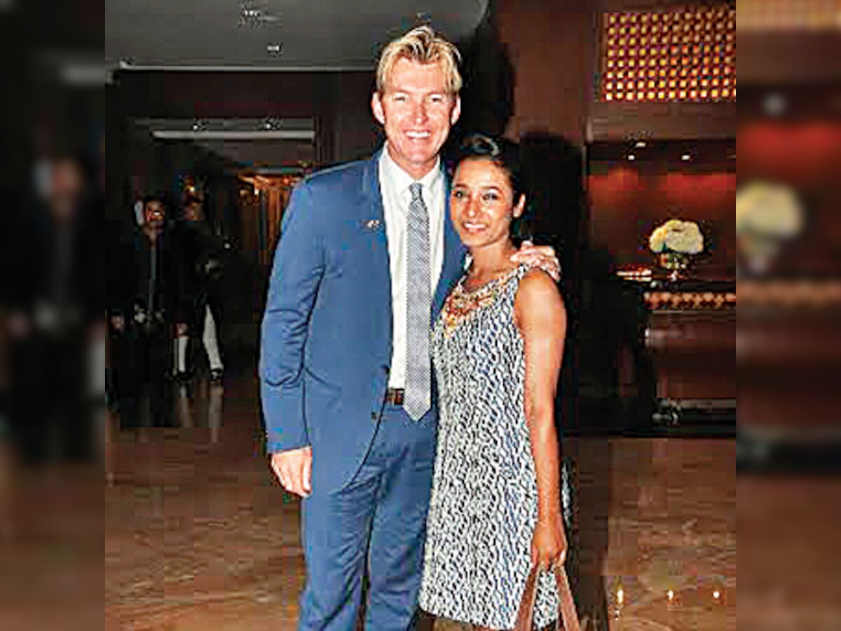 Tannishta Chatterjee and Brett Lee get intimate