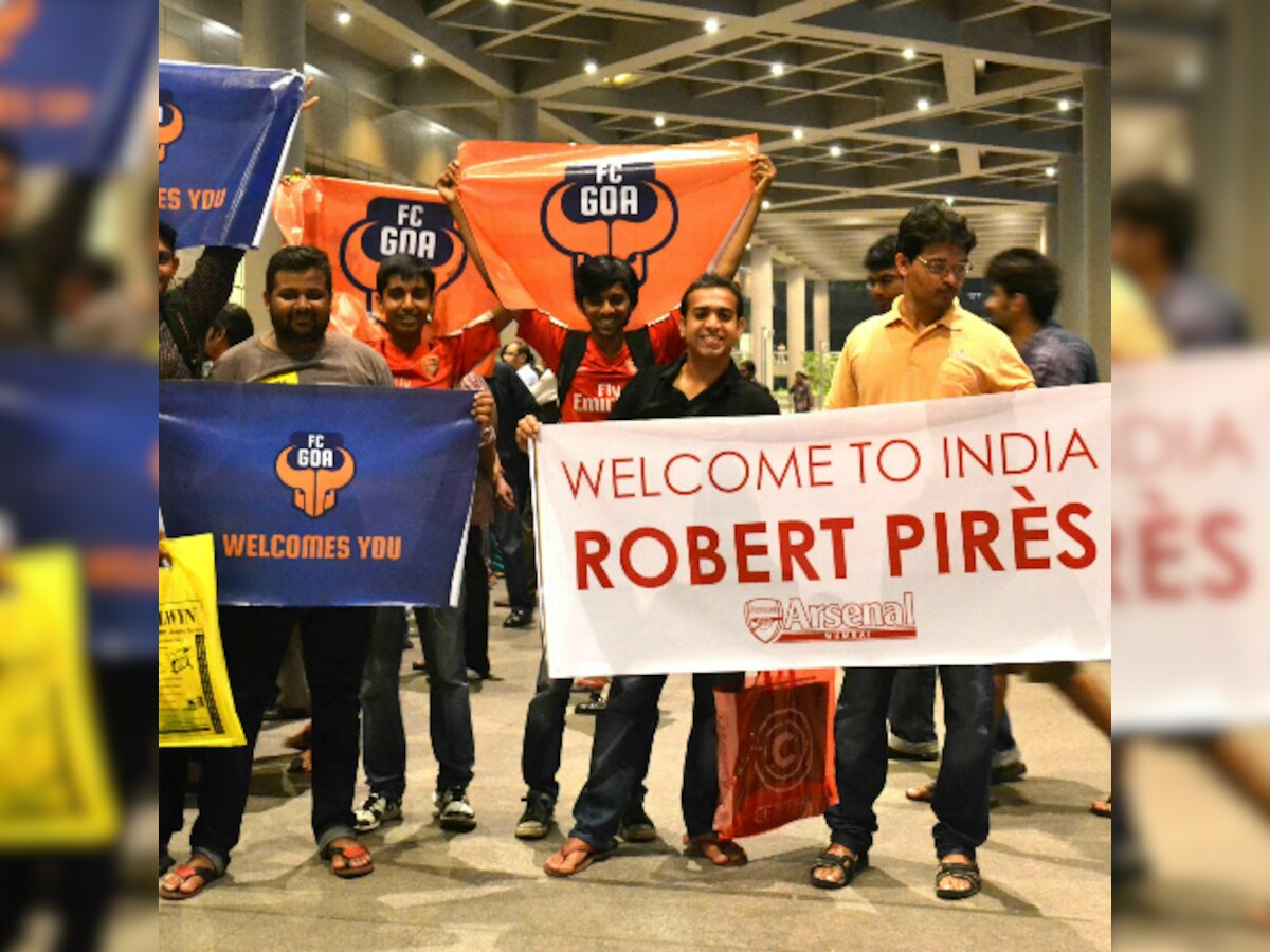 Footballer Robert Pires arrives to play in Indian Super League, Arsenal fans elated