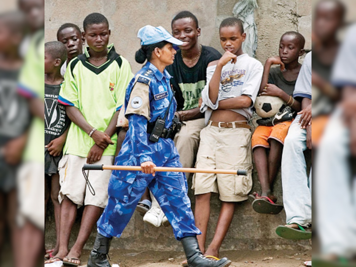 Indian paramilitary women face daunting task in Ebola-hit Liberia