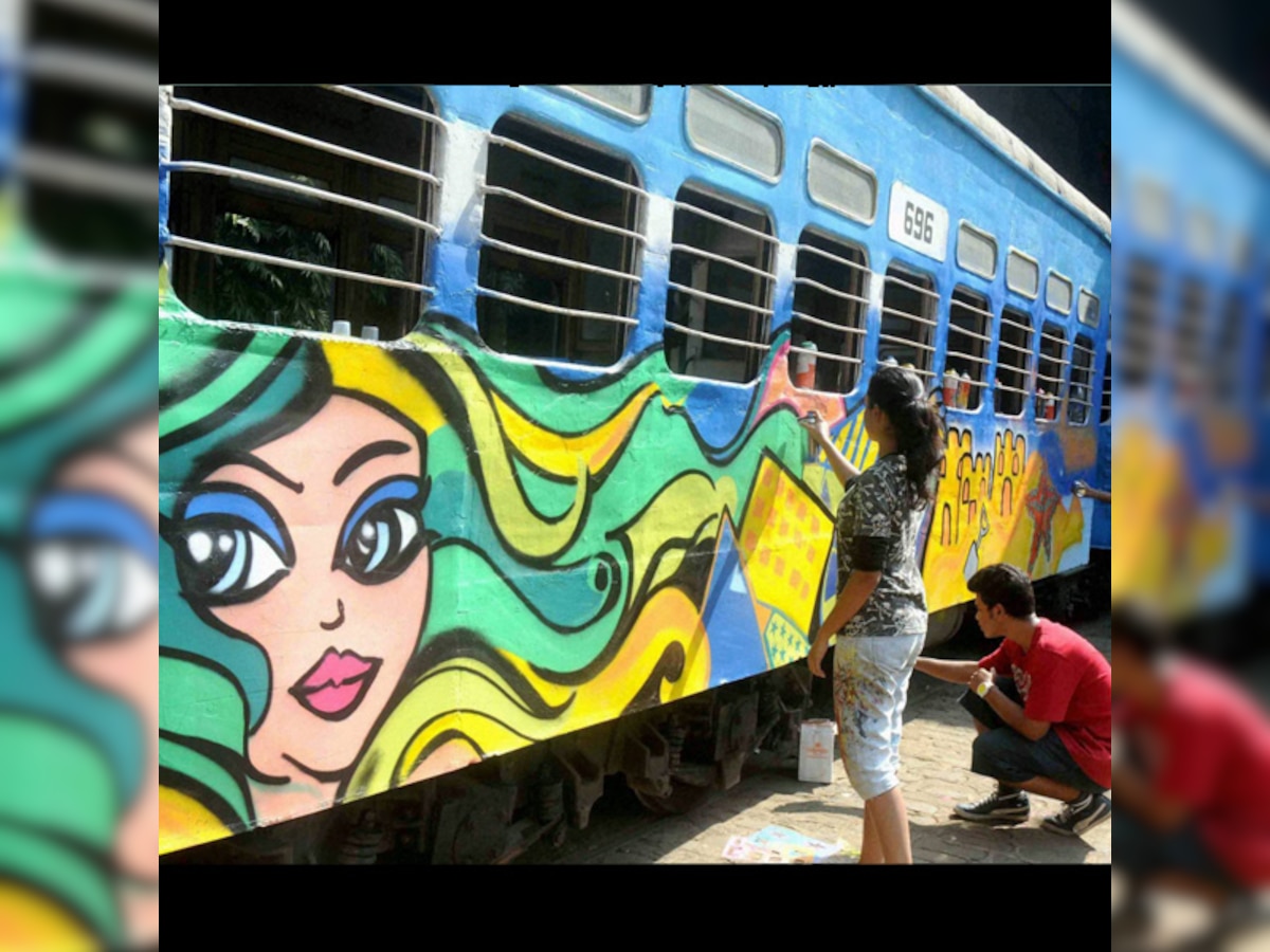 Kolkata's tram gets a new look with graffiti art