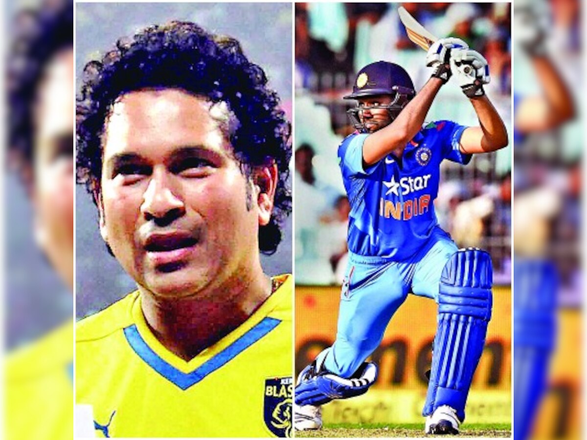 Sachin Tendulkar congratulates Rohit Sharma for setting new ODI record