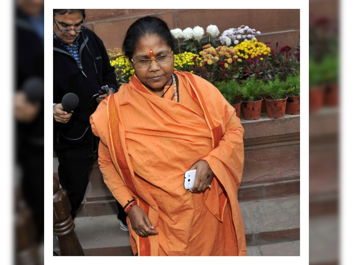 Sadhvi Niranjan Jyoti refuses to comment on her controversial remarks