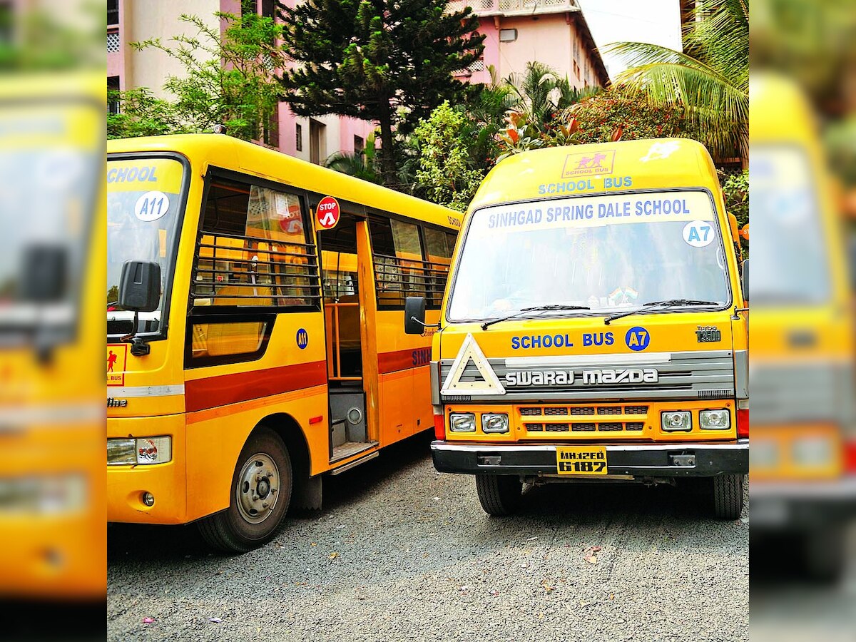 RTO's surprise check on school transport vehicles, found 15 of them not upto the mark