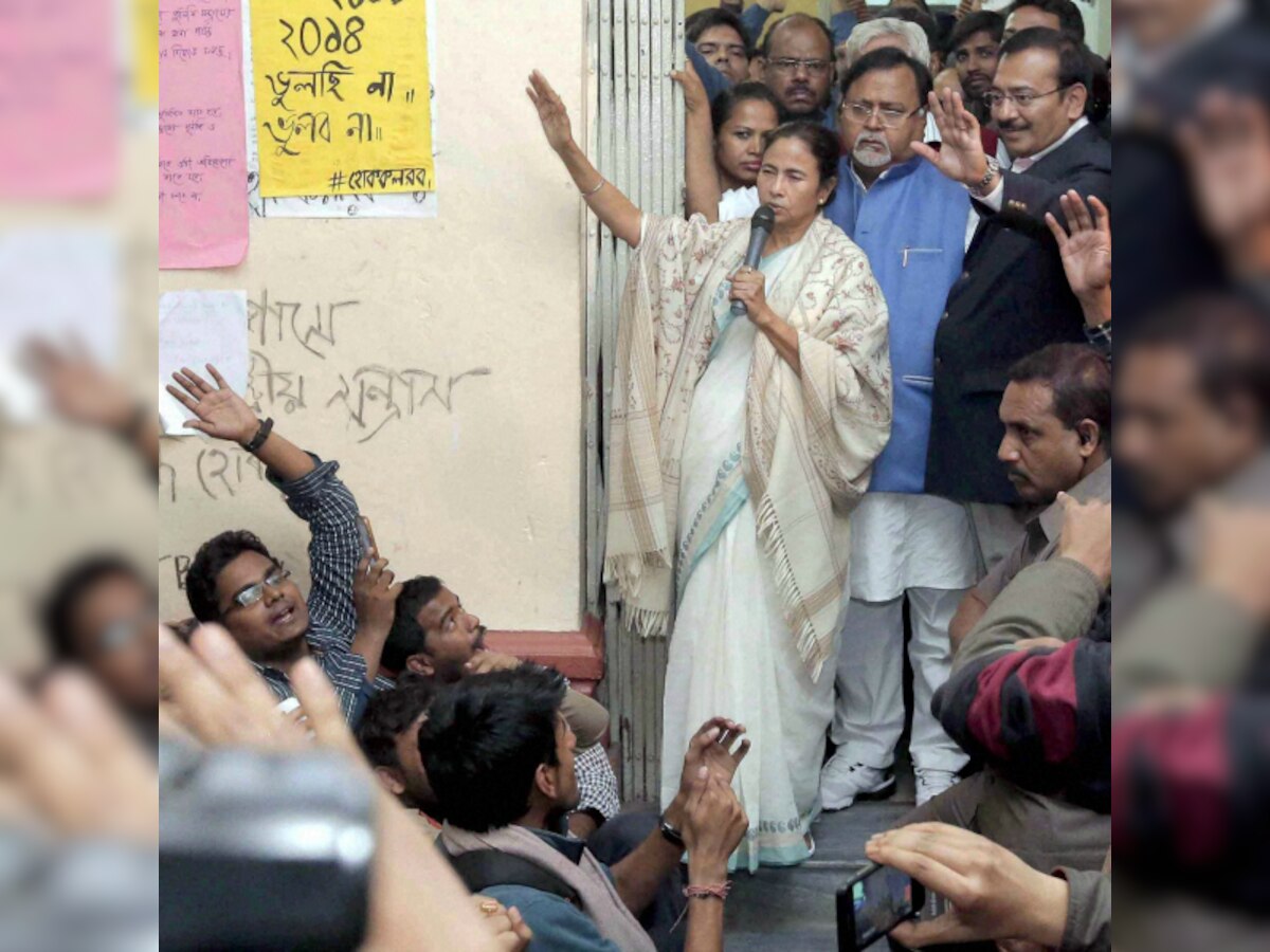 Jadavpur University students celebrate after Mamata asks VC to resign